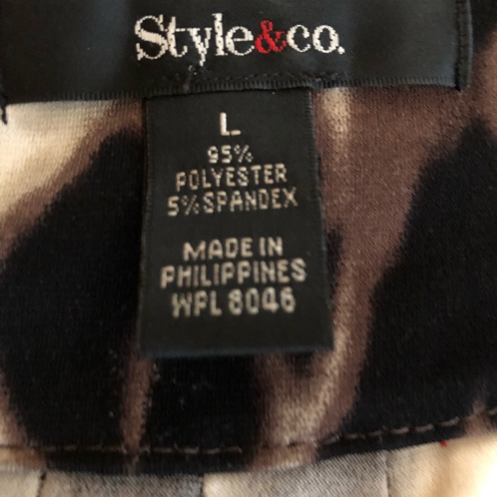 Style & Co Leopard Style Top - Picture 4 of 4